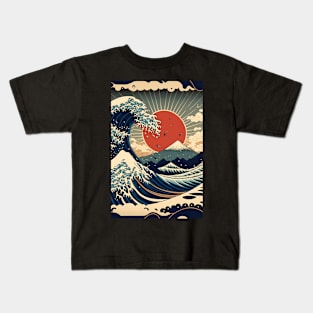 The Great Wave off Kanagawa Kids T-Shirt